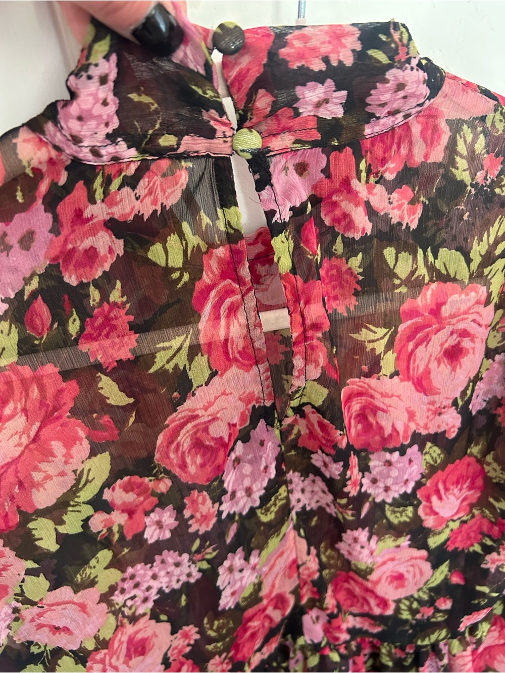 Free People Floral Chiffon Dress - Picture 5 of 5